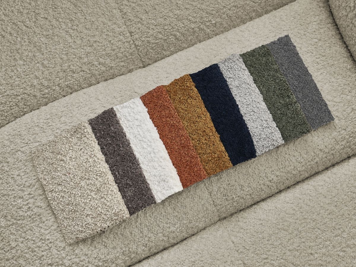 Bobochic Cloud Schlafsofa 3-Sitzer Bouclé-Stoff Beige