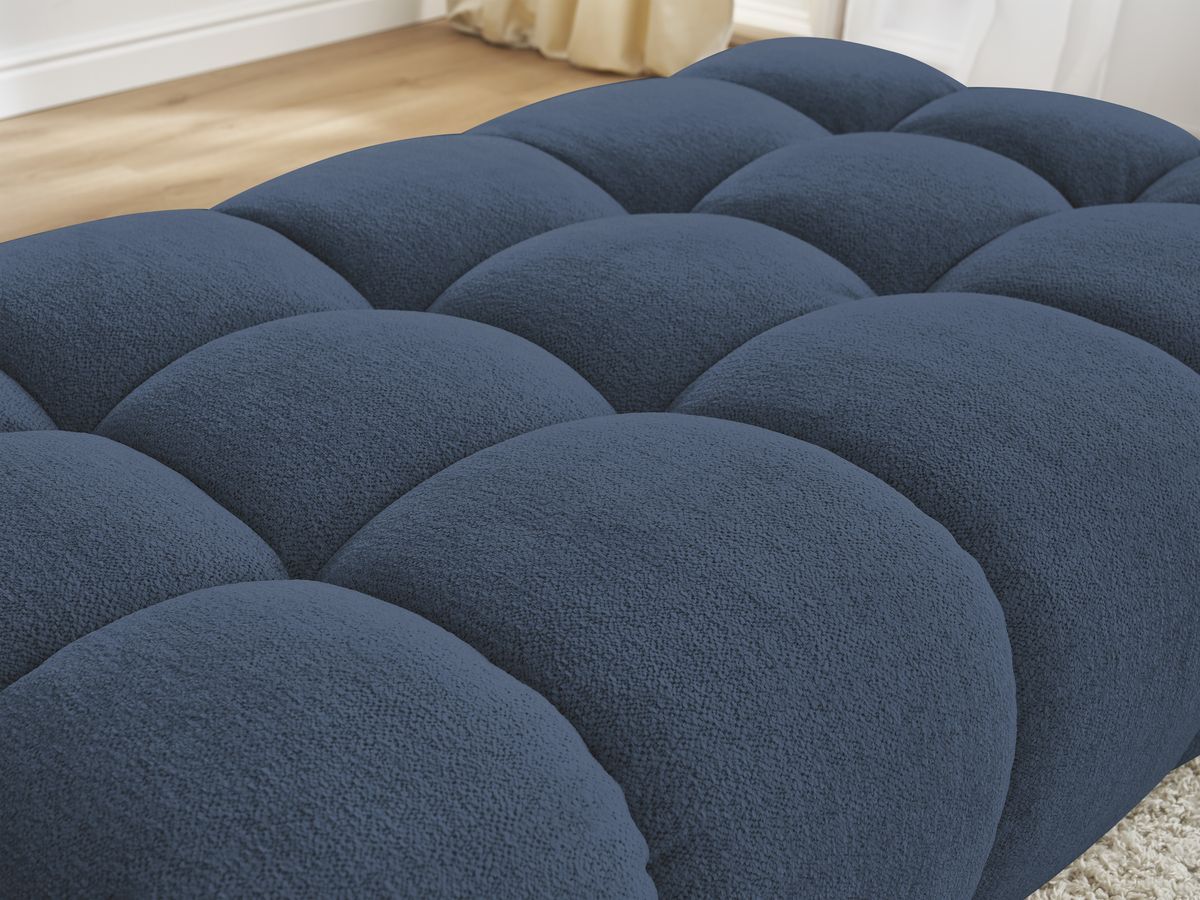 Bobochic Everest Pouf 166 × 100 cm Melange-Stoff Dunkelblau