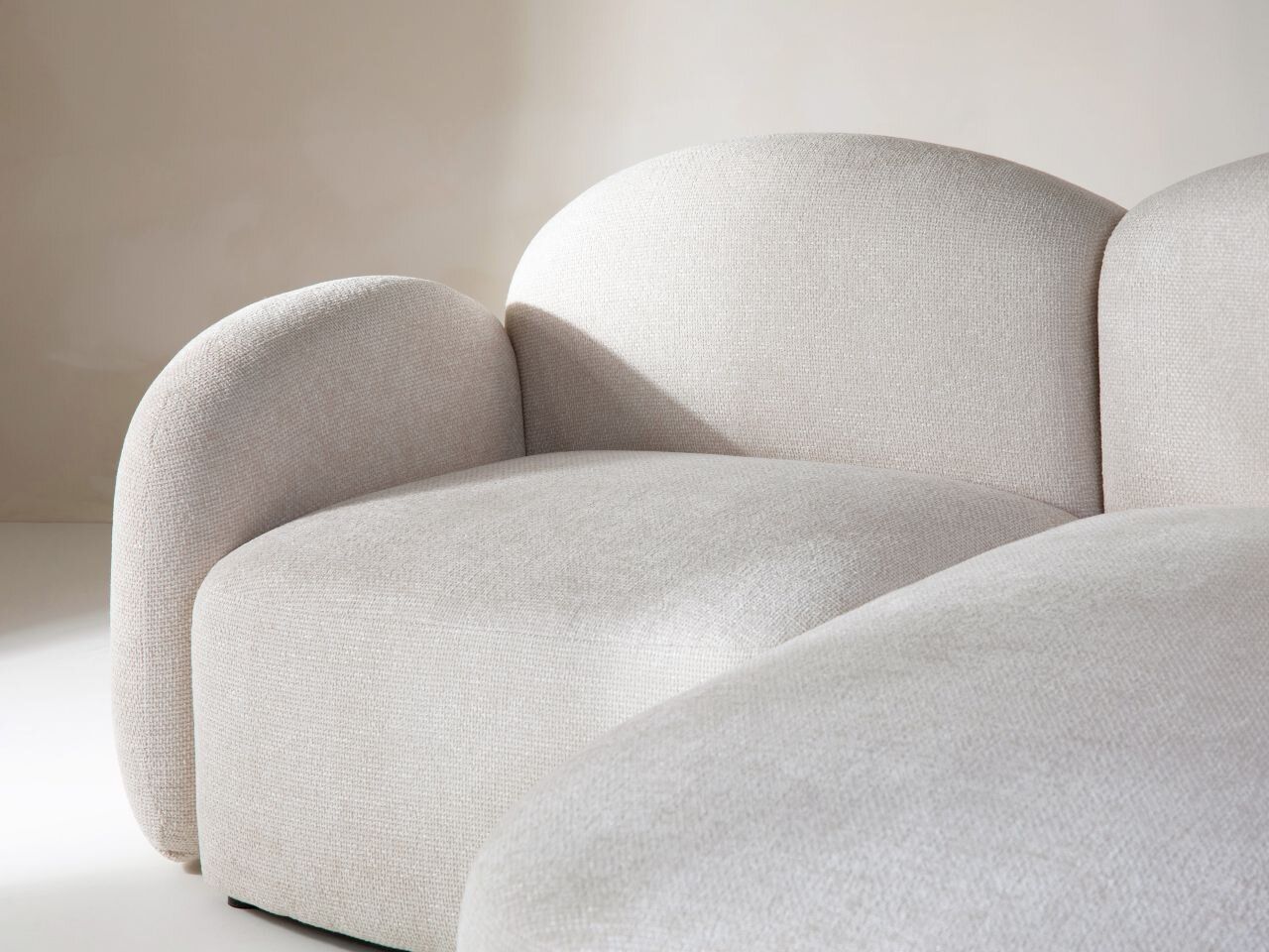 Micadoni Ecksofa Blair 4-Sitzer Links Chenille Eden Anthrazit