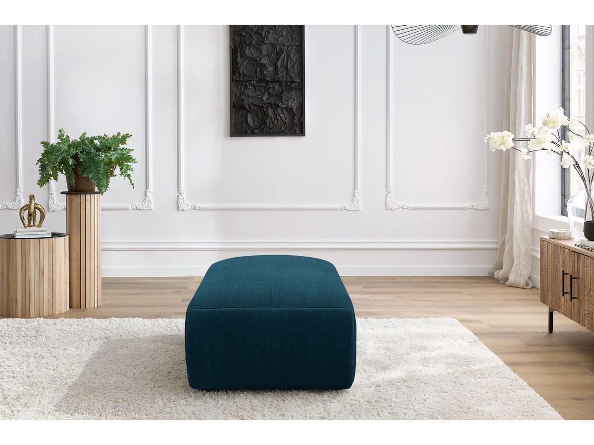 Bobochic Jeanne Pouf 66 × 117 cm Samt Dunkelblau