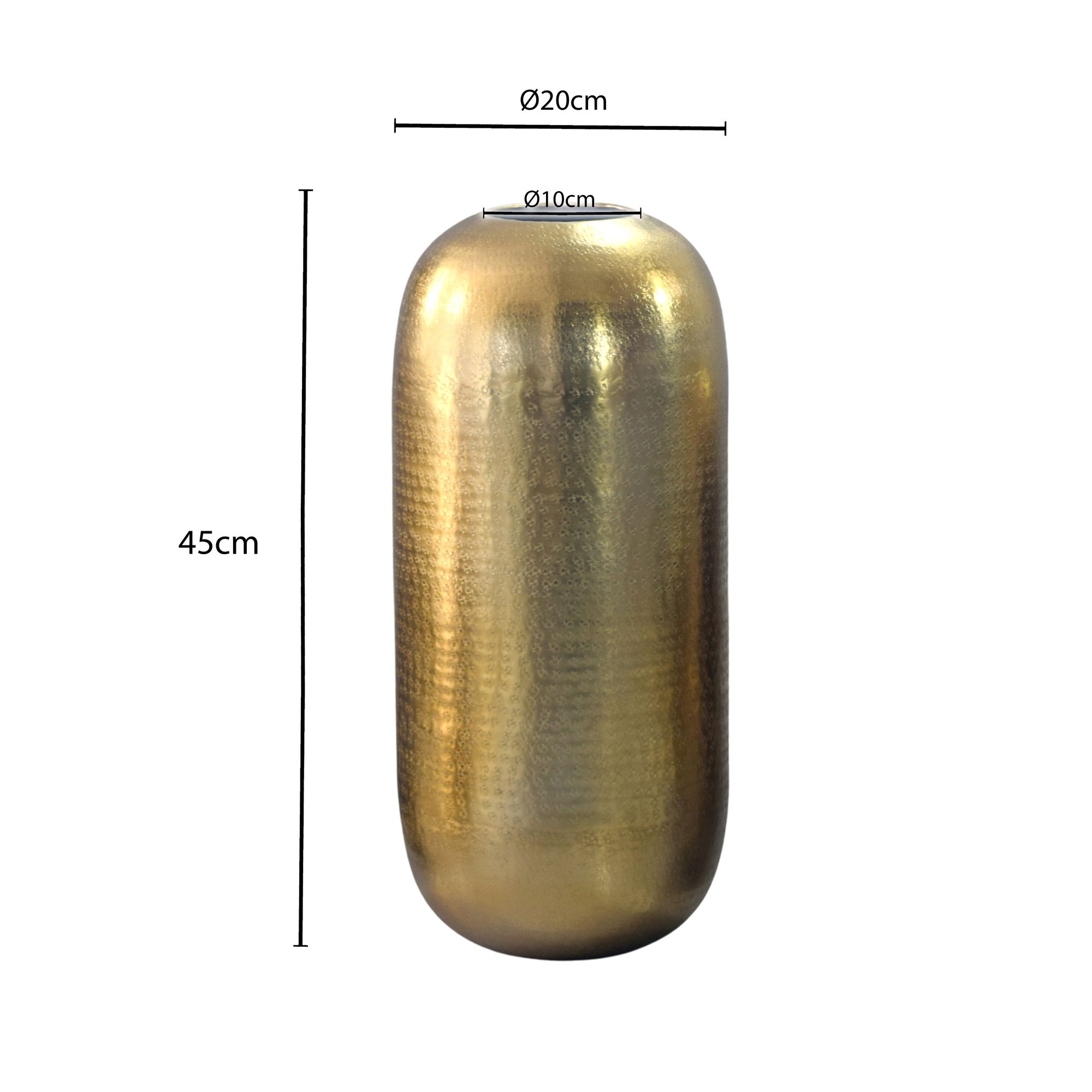 Bodenvase Revsnes Aluminium Gold Ø 20 cm