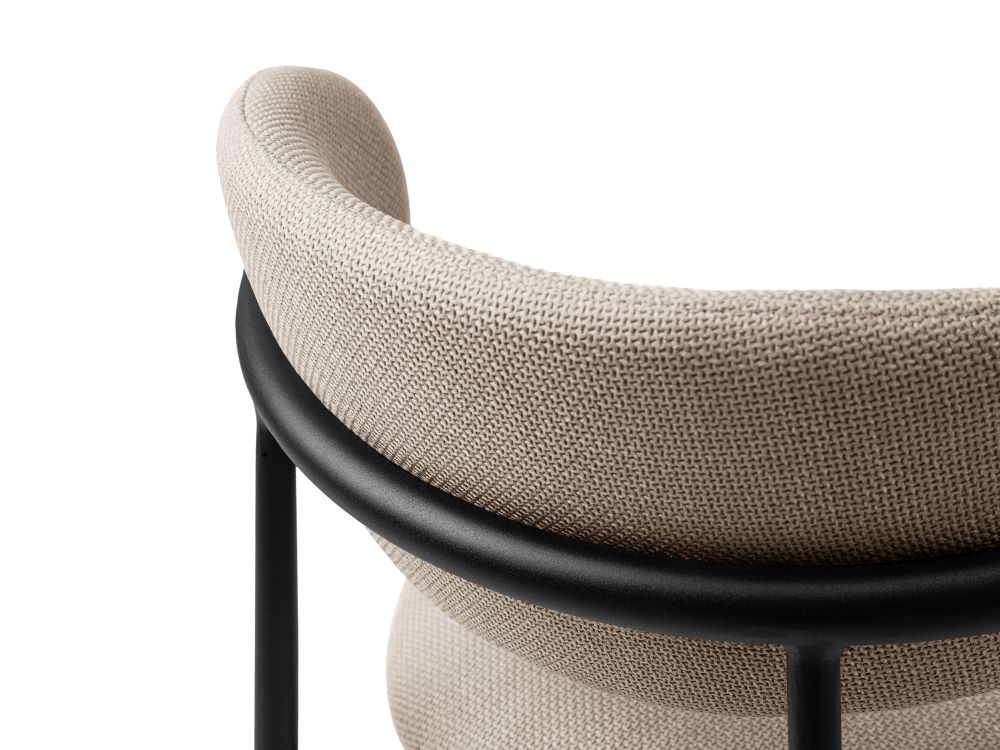 Cosmopolitan Design Stuhl Nina 2er-Set Strukturierter Stoff Bjorn Beige