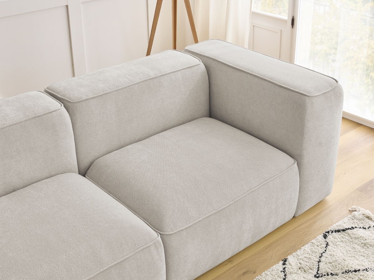Bobochic Zephyr Sofa 2-Sitzer Strukturstoff Beige