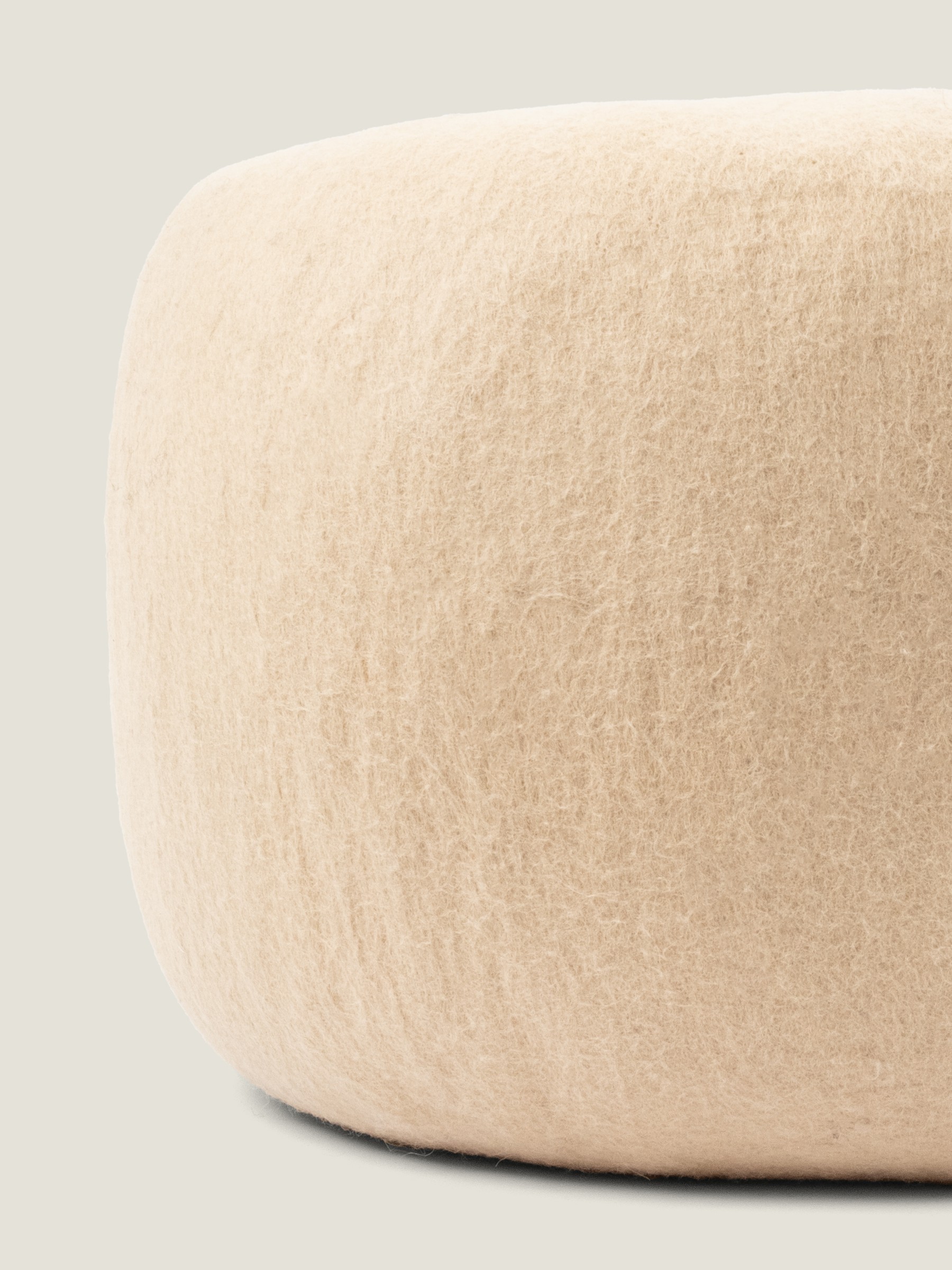 myfelt Levi Colour Pouf Beige Ø 48 x 18 cm