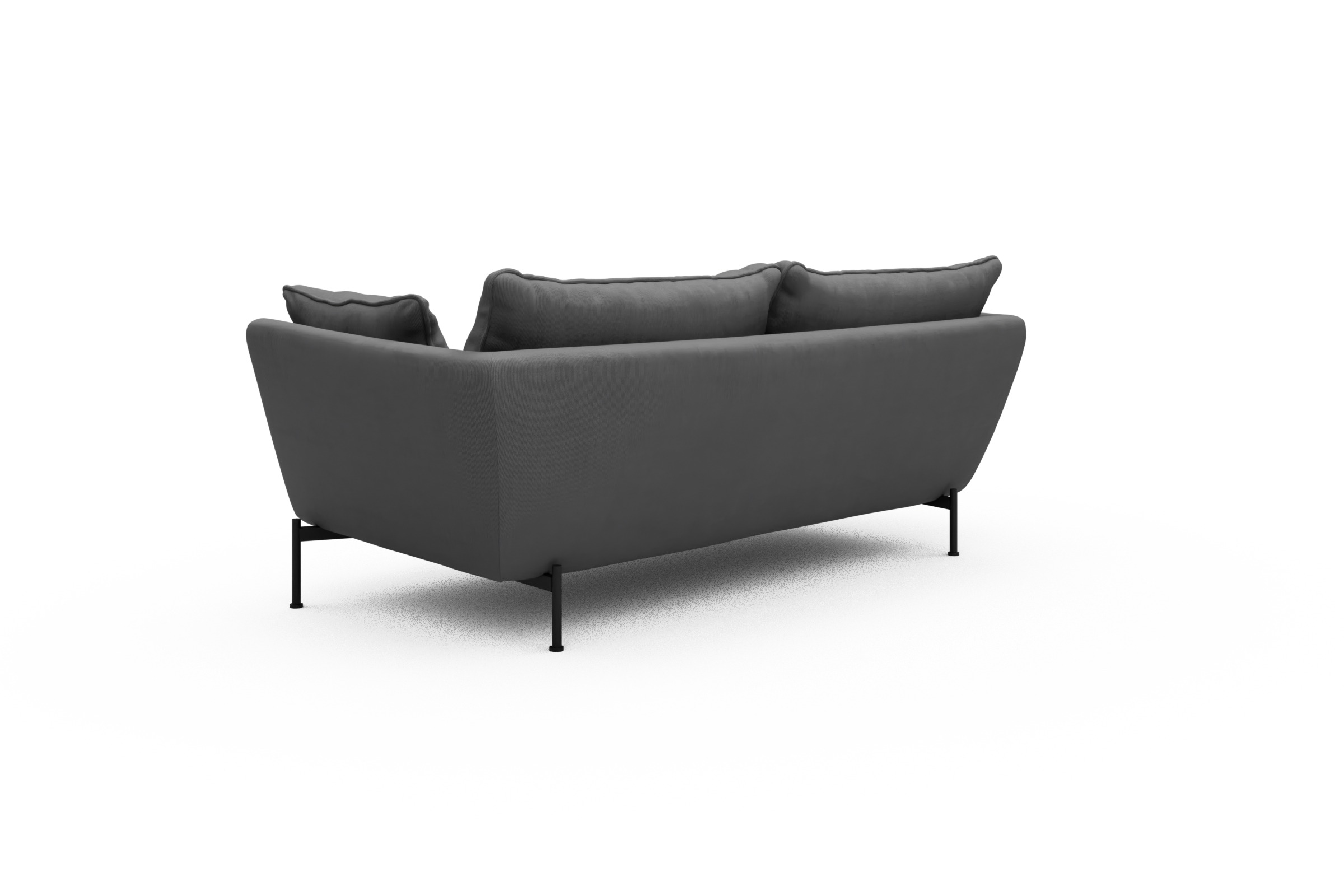 Sofa Anton PREMIUM 2-Sitzer Cordufine-Grey