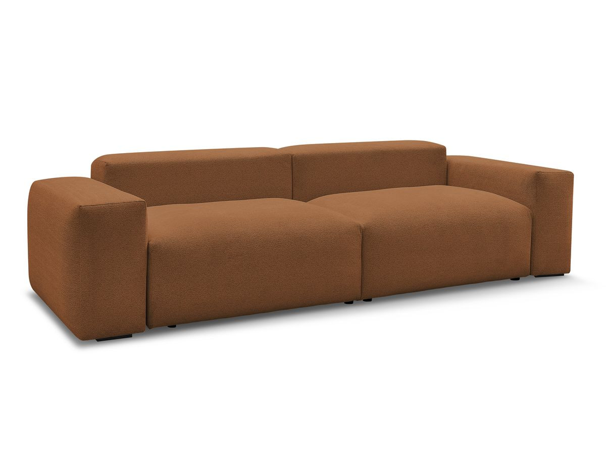 Bobochic Voltaire Sofa 4-Sitzer 320 × 124 cm Melange-Stoff Orange