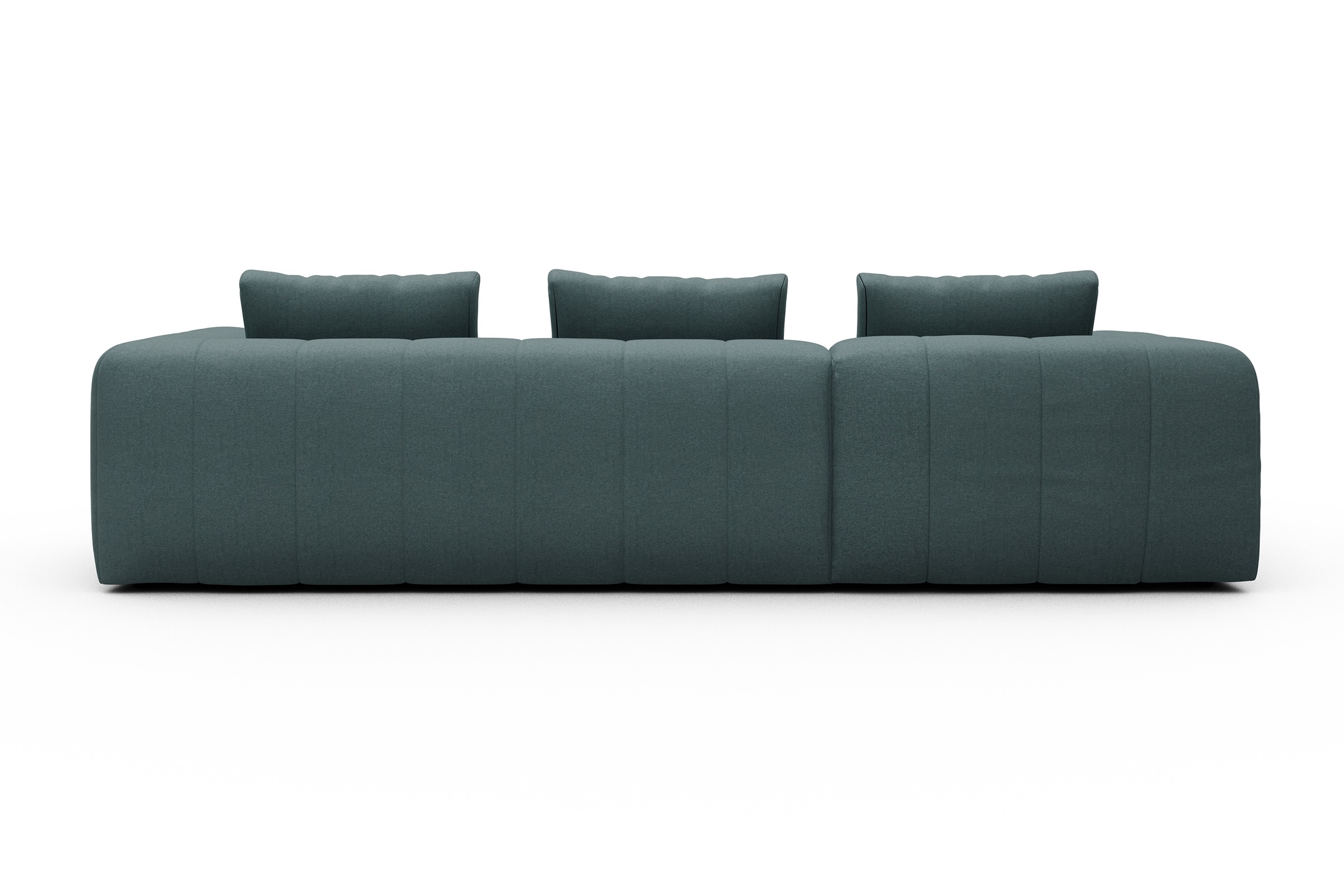 Ecksofa Hugo 2,5-Sitzer Armlehne rechts mit Chaiselongue Satya-Niagara