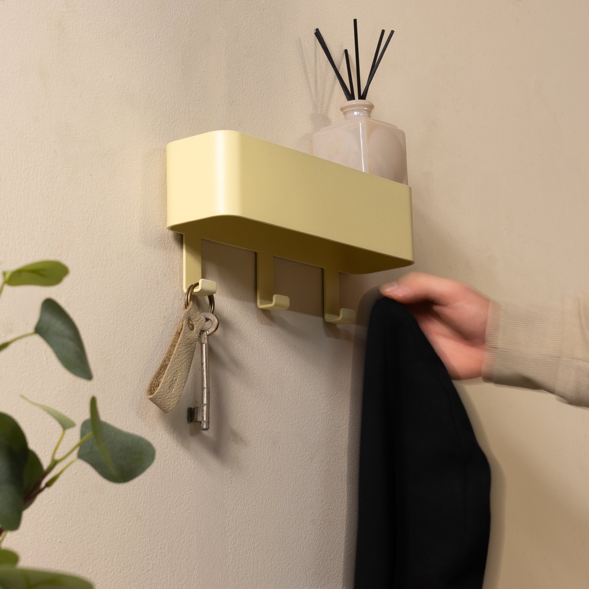 Spinder Design Wandgarderobe Dax Play 3 Butter Yellow