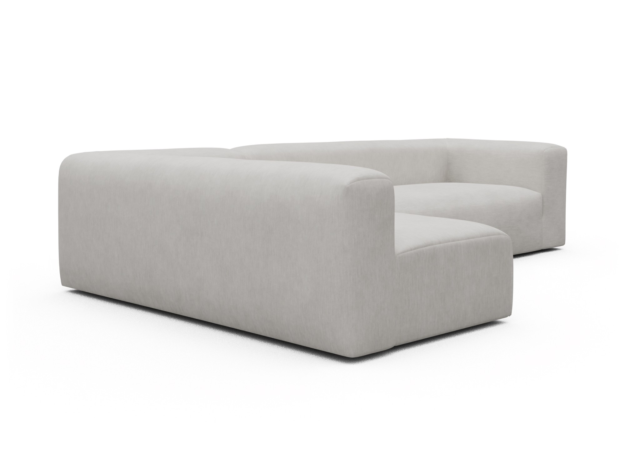 Skandi Home Ecksofa Fred 2x 2,5-Sitzer links offen Vivus-Dusty-Off-White moebelfaktor