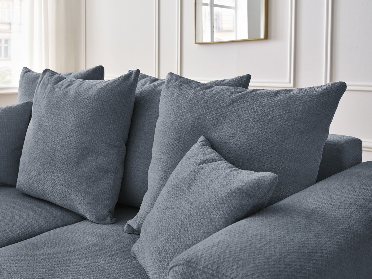 Bobochic Sidonie Sofa 5-Sitzer Melange-Stoff Dunkelblau