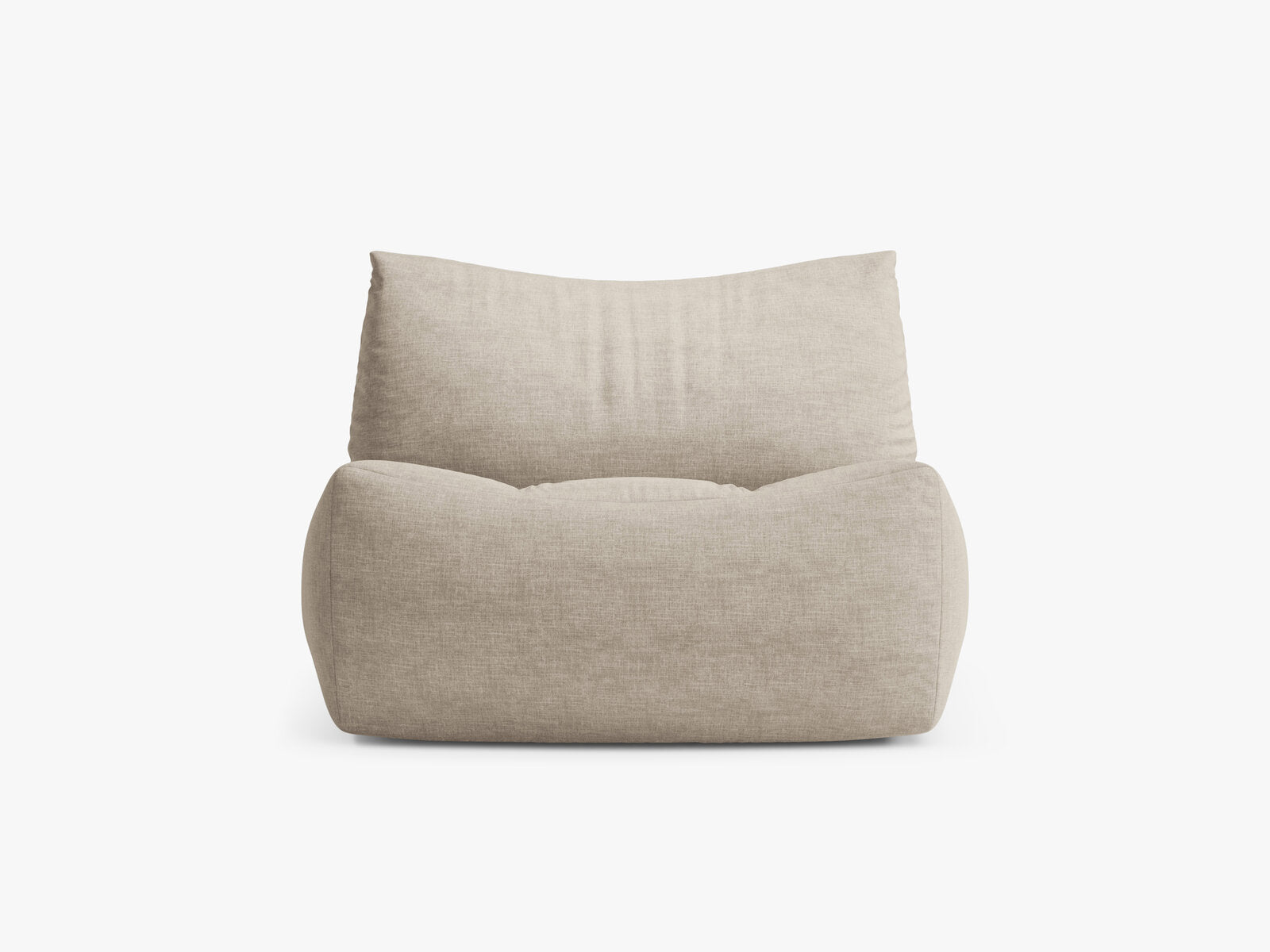 Micadoni Sessel Tove Strukturierter Stoff Boston Helles Beige