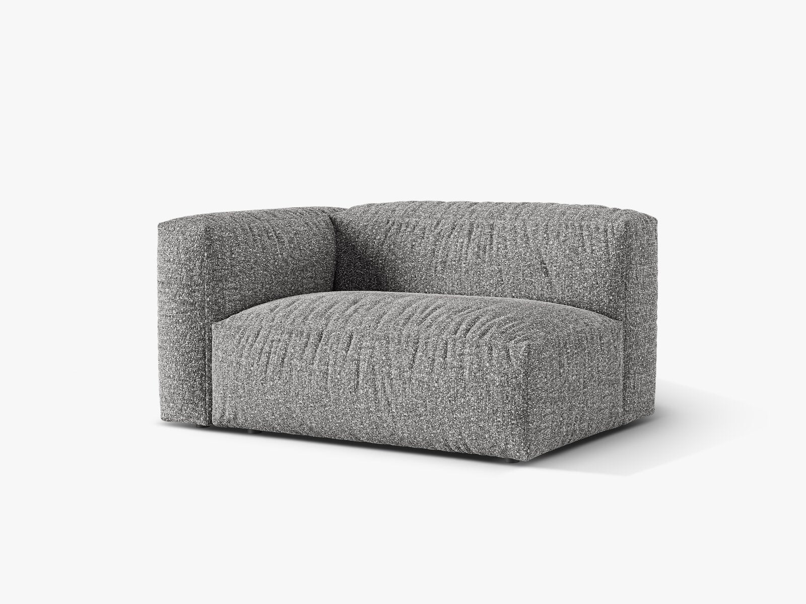 Micadoni Eckmodul Martina 1-Sitzer Groß Links Boucle Monet Graphit