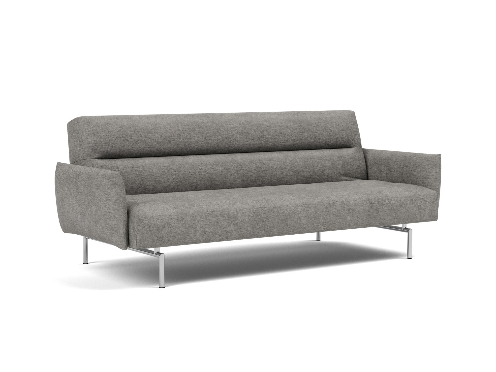 Schlafsofa Jillis mit Armlehnen Flachgewebe Avella 282-Warm-Grey