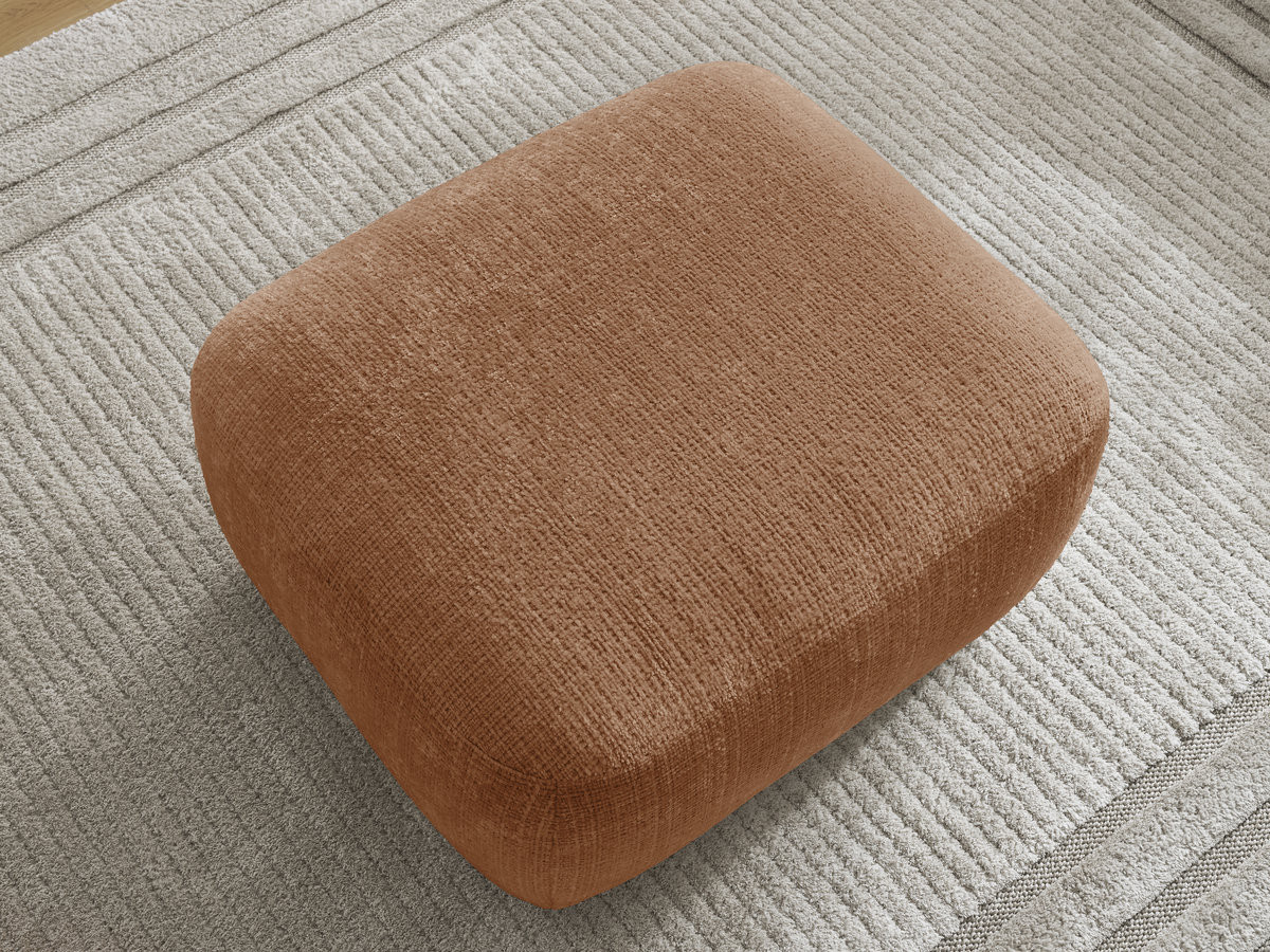 Bobochic Denise Pouf Strukturstoff Orange