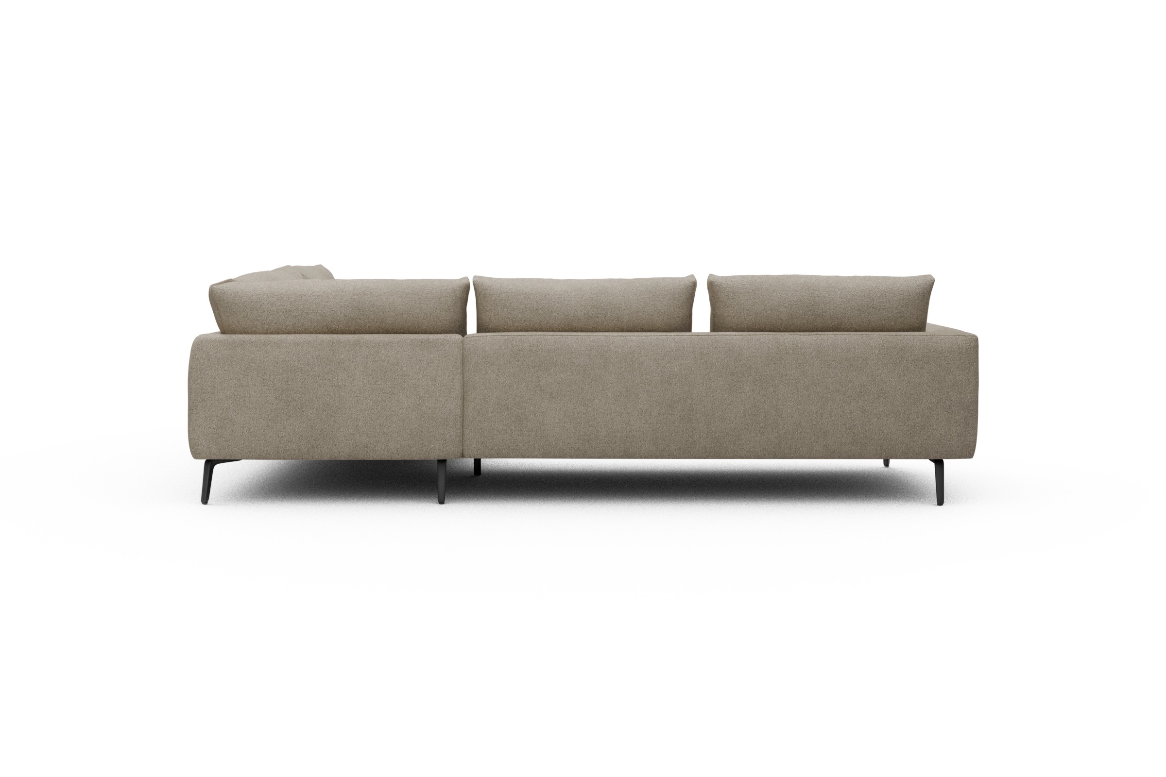 Ecksofa Karl Relax-Ecke rechts mit 2,5-Sitzer Boucle-Belge