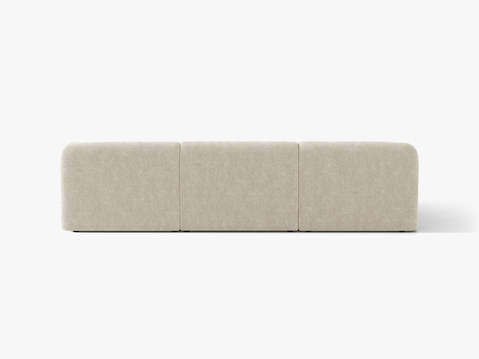 Micadoni Ecksofa Miley 4-Sitzer Chenille Eden Helles Beige Links