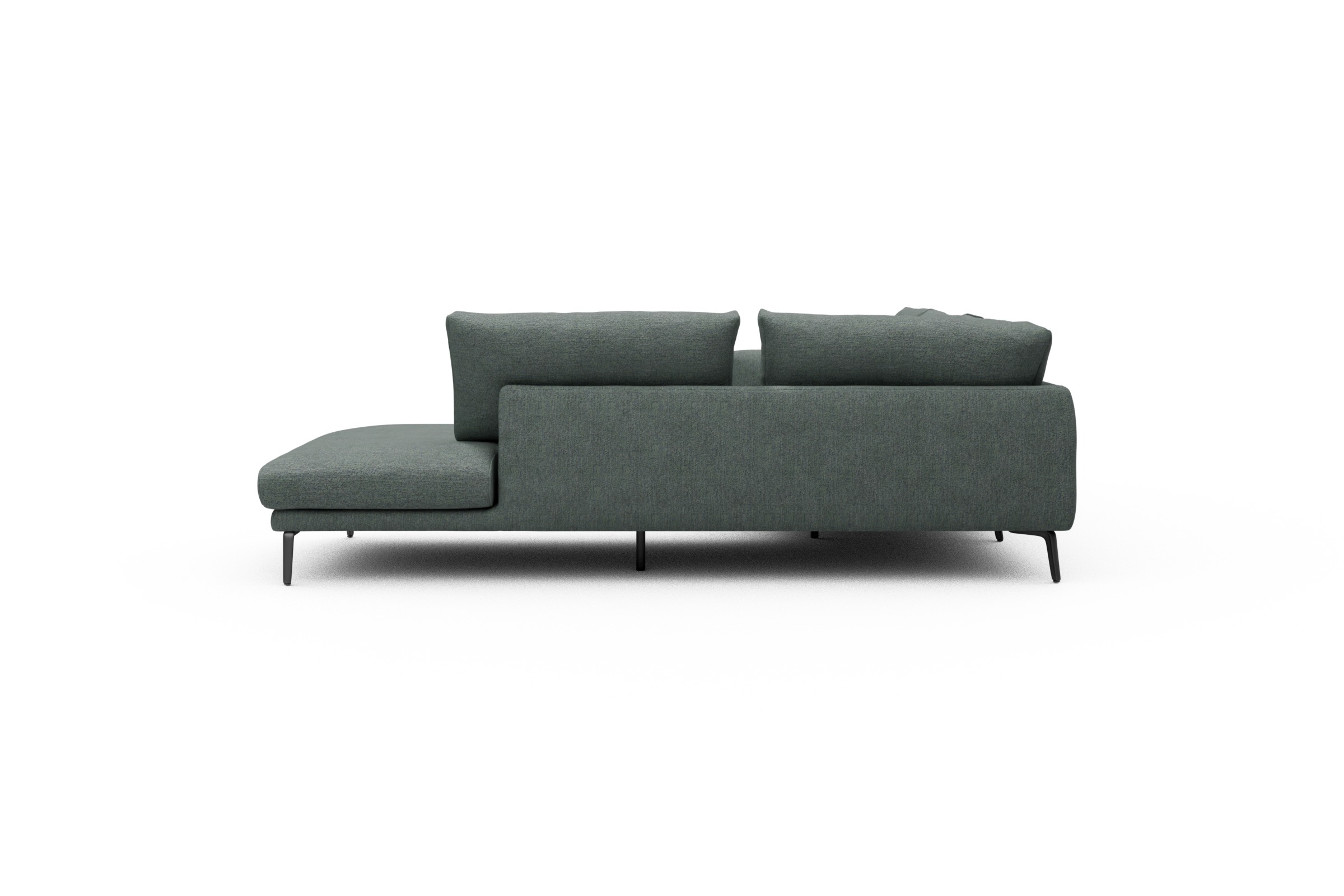 Ecksofa Karl Relax-Ecke rechts mit 2,5-Sitzer Carreno-Ice-Blue