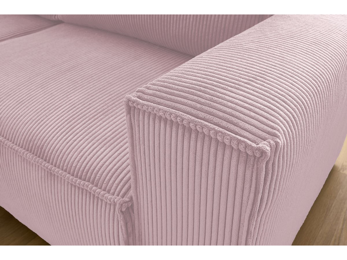 Bobochic Nihad Ecksofa Cordsamt Violett Ecke links