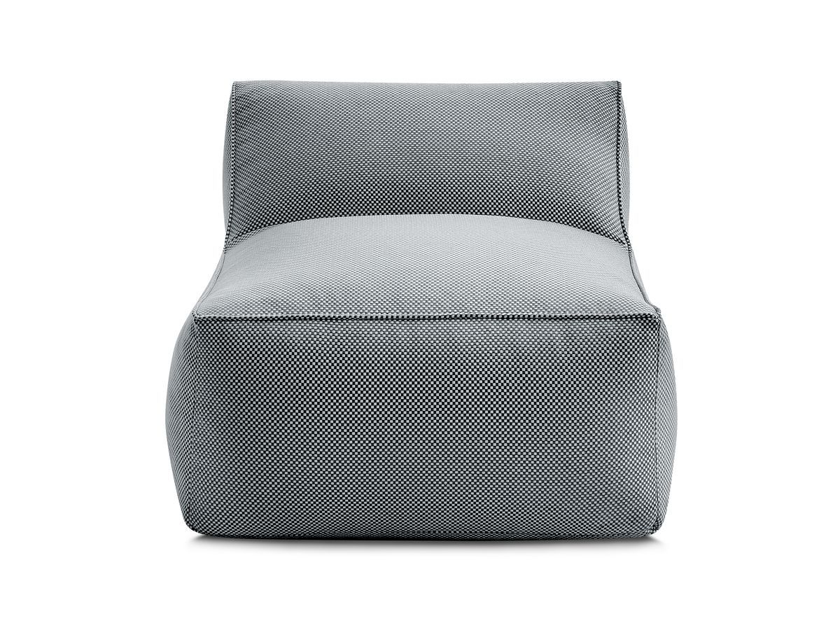 Bobochic Riviera Sofamodul 1-Sitzer Melange-Stoff Schwarz