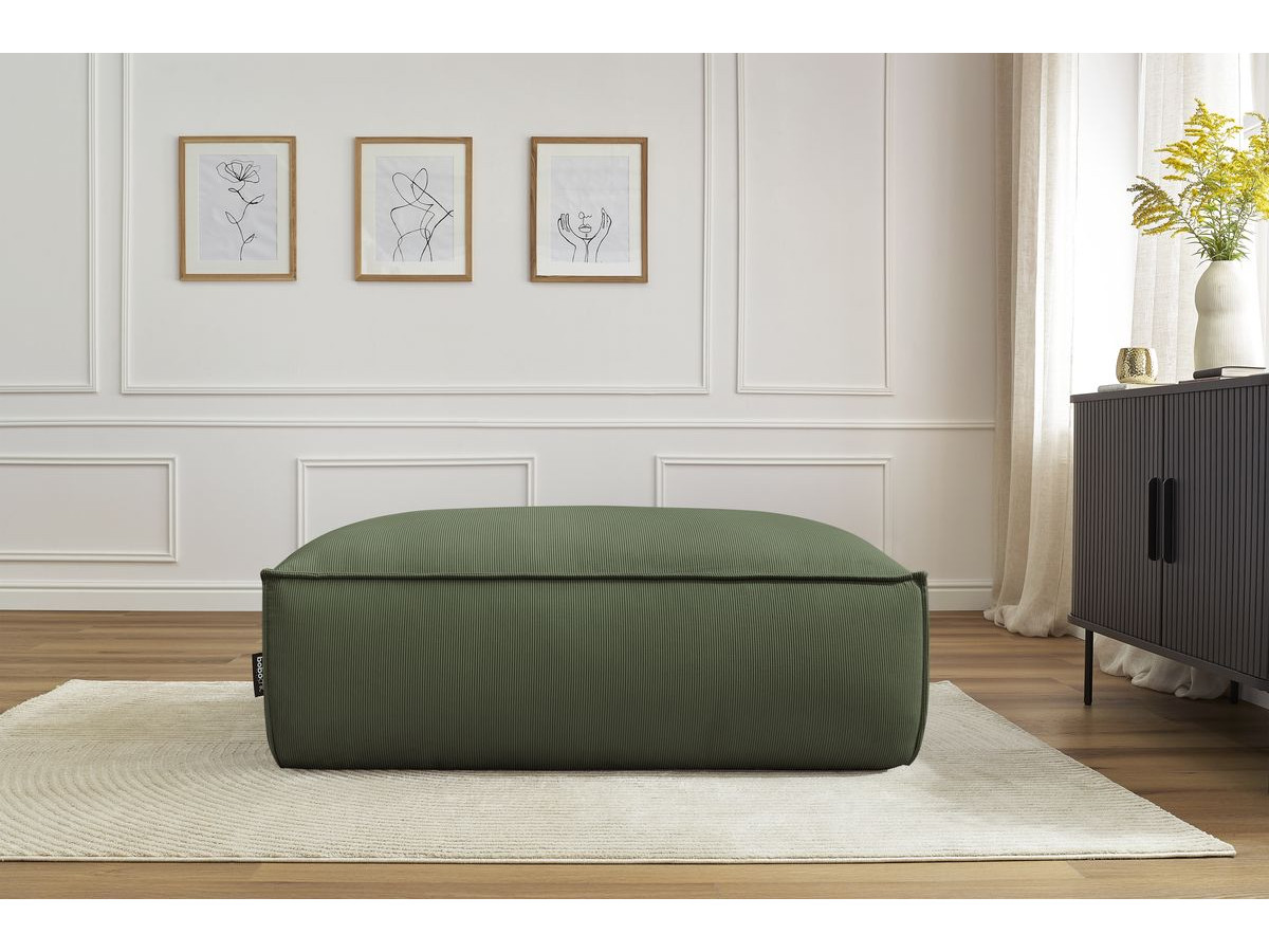 Bobochic Boheme Pouf Cordsamt Grün