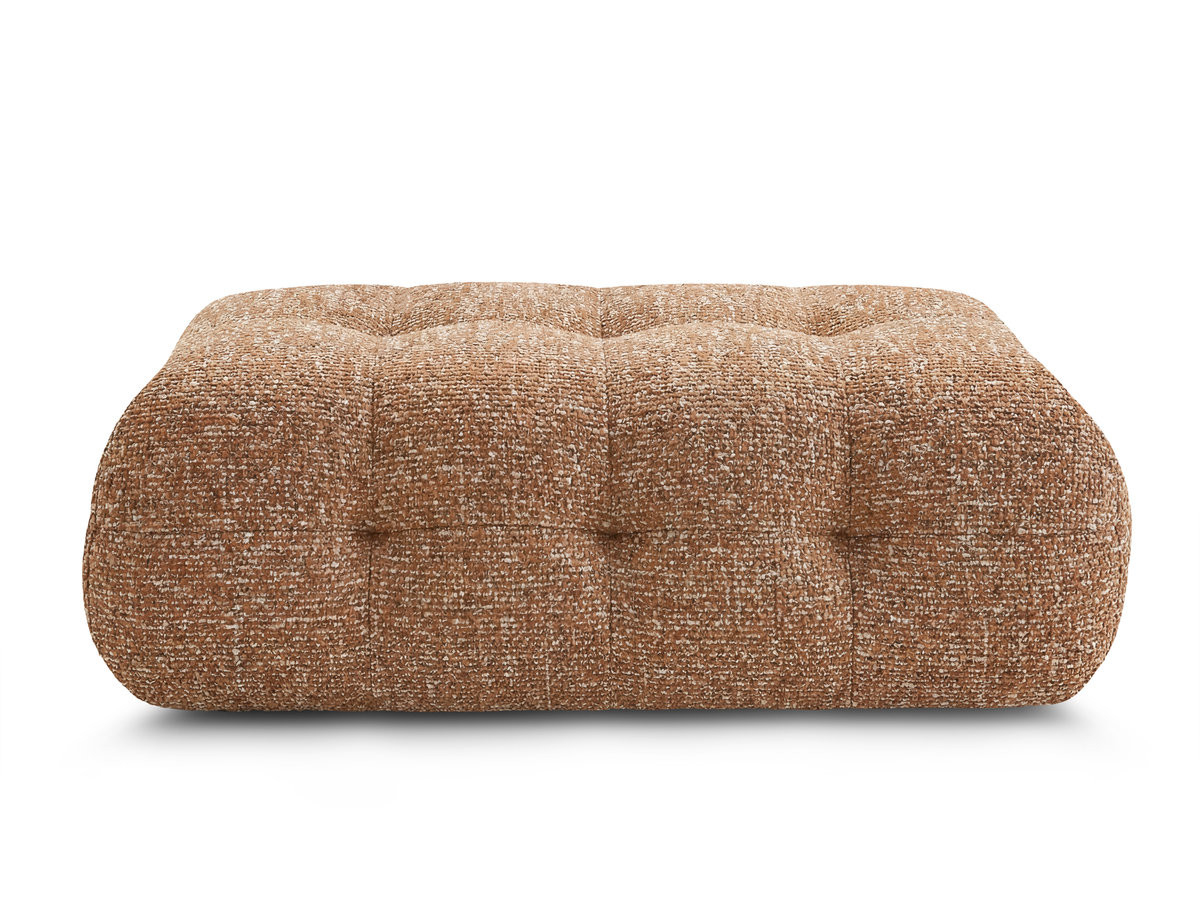 Bobochic Laura Pouf 135 × 84 cm Melange-Stoff Orange