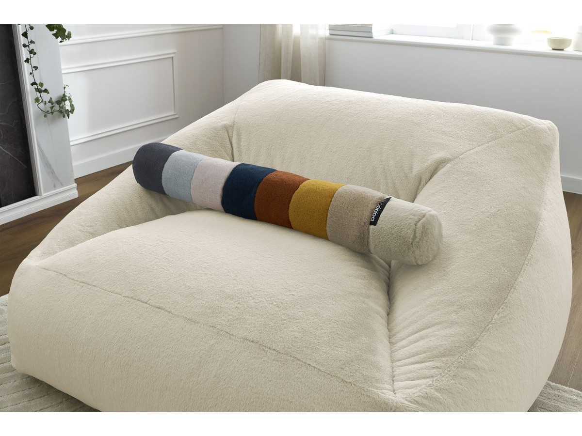 Bobochic Lilibet Pouf Kunstfell Weiß