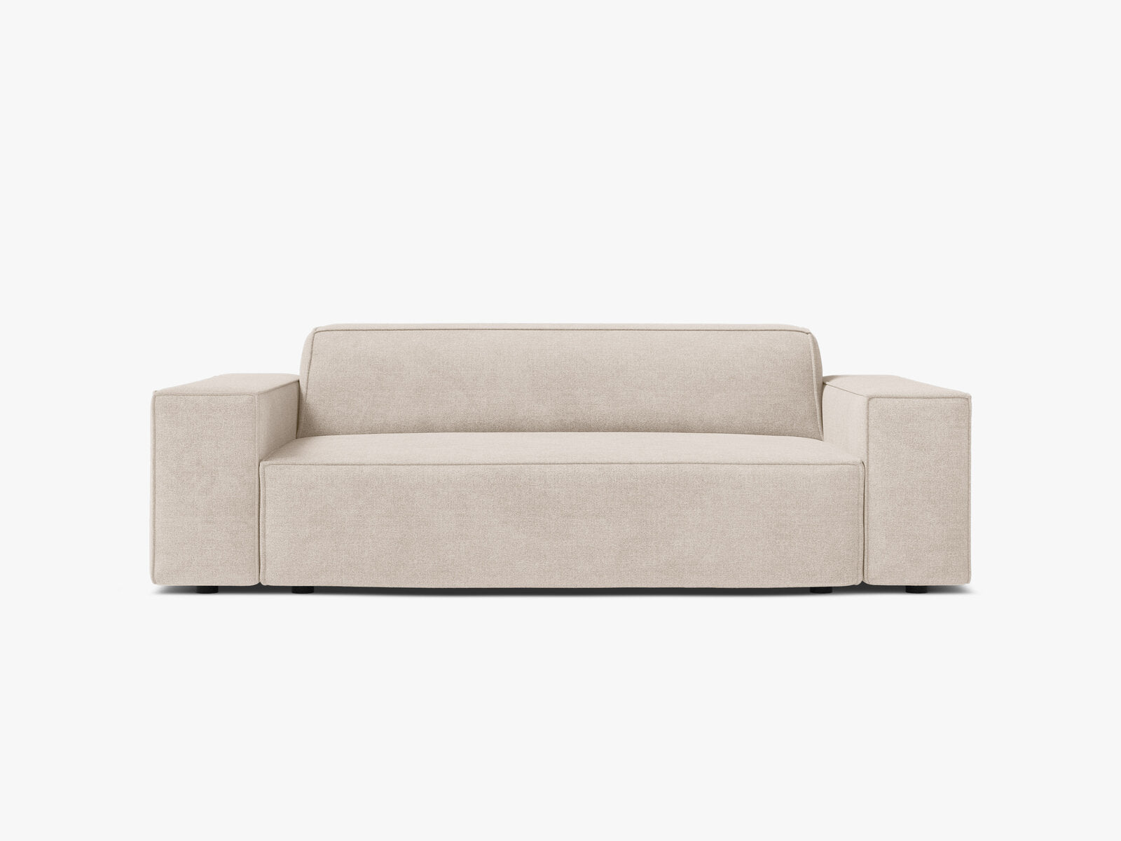 Micadoni Jodie Sofa 2-Sitzer Strukturierter Stoff Liberty Beige