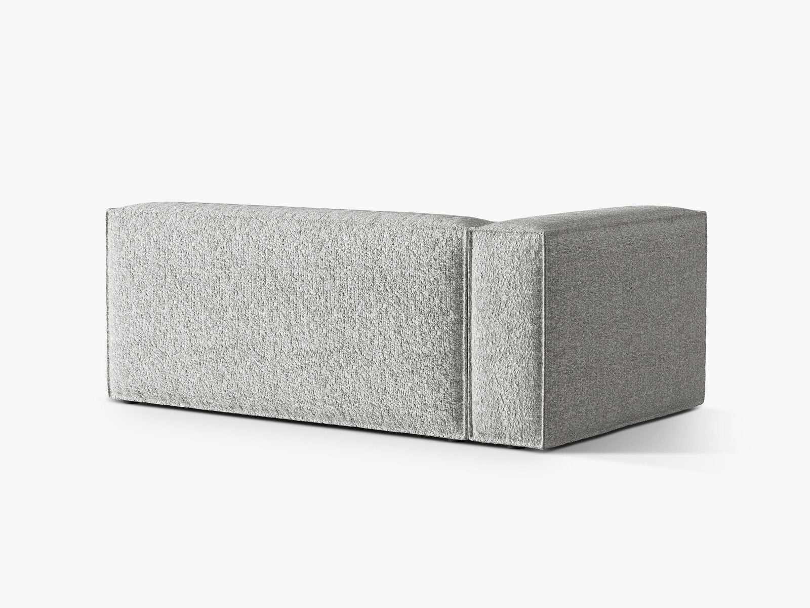 Micadoni Modul Nuria Groß 3-Sitzer Links Boucle Silber