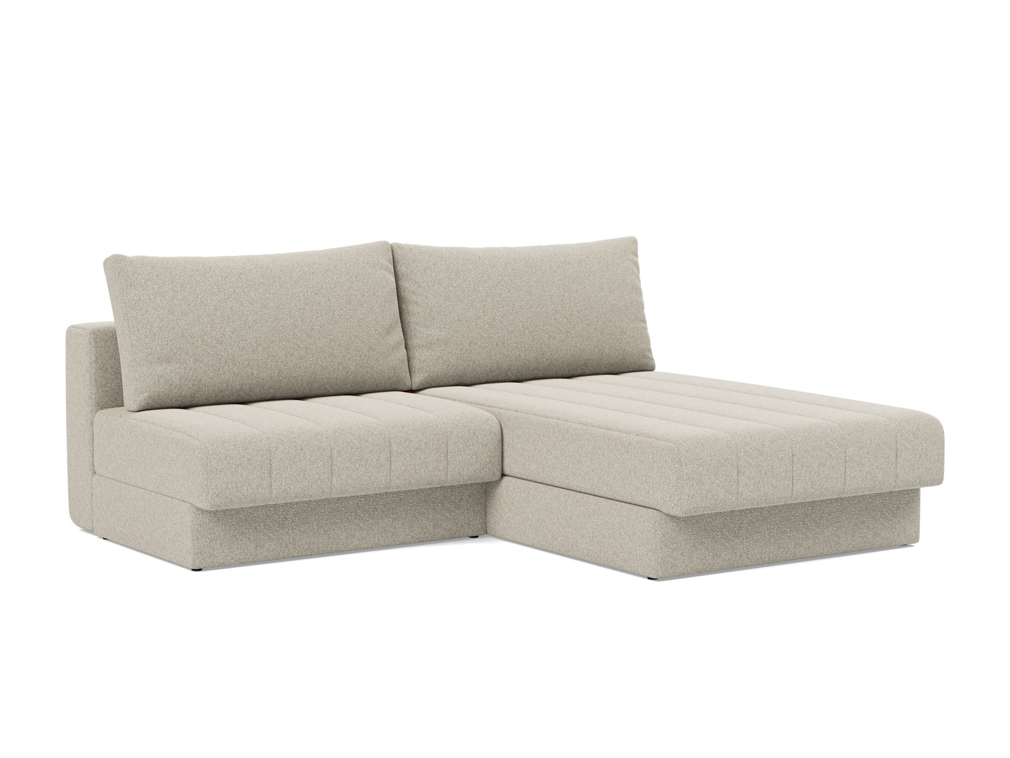 Schlafsofa Akello mit Chaiselongue Boucle Skandi 539-Beige