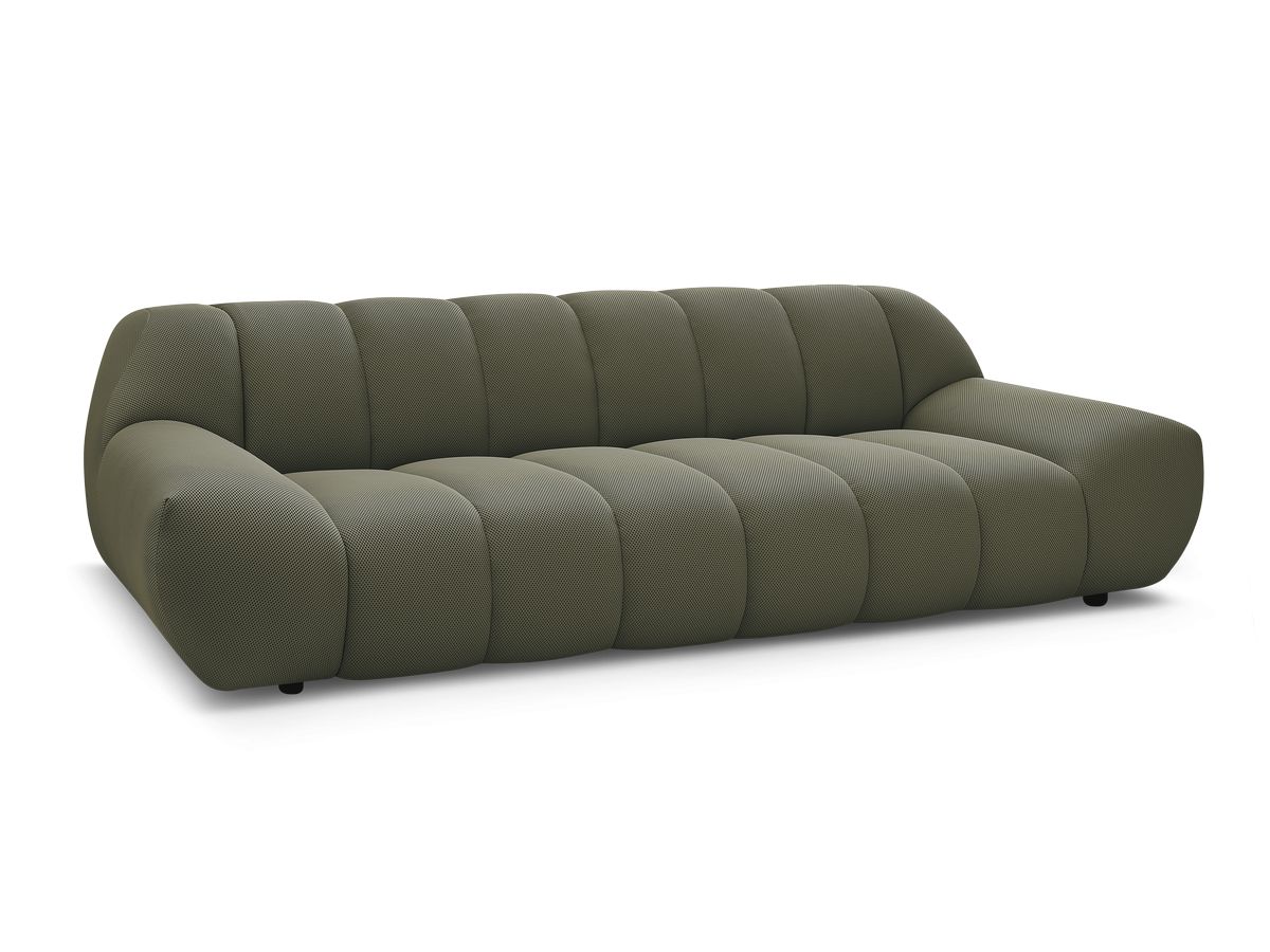 Bobochic Hayden Sofa 3-Sitzer Mesh-Stoff Grün