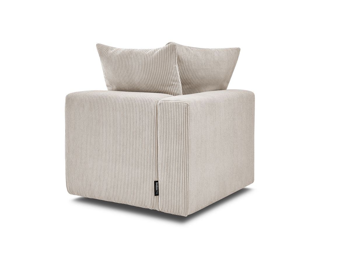Bobochic Voltaire Eckmodul Cordsamt Beige Ecke links