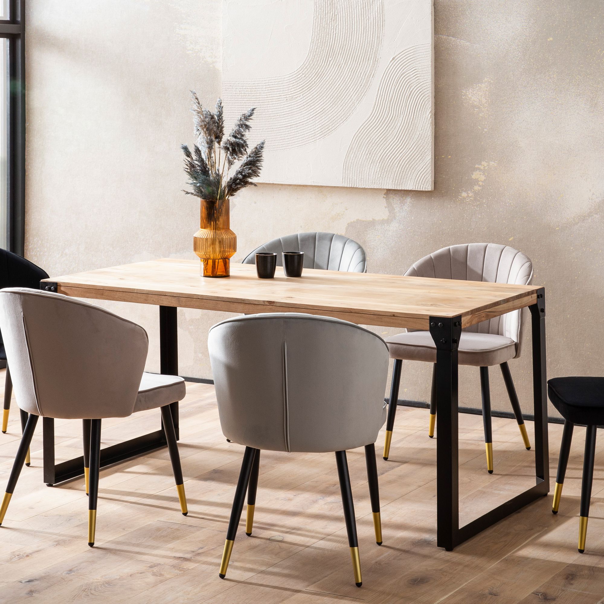 Esstisch Harestua Akazie Massivholz 180 × 90 × 76 cm