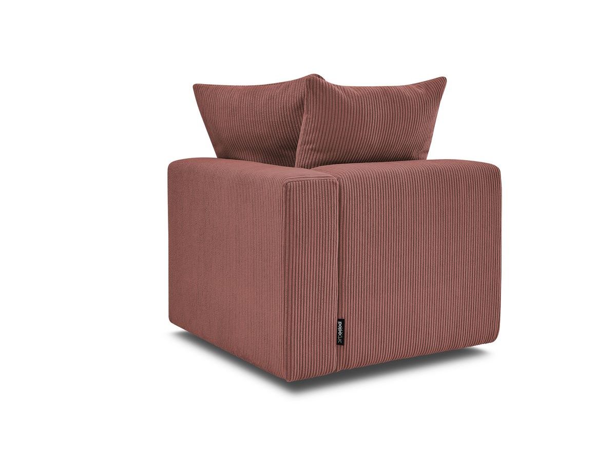 Bobochic Voltaire Eckmodul Cordsamt Rosa Ecke rechts