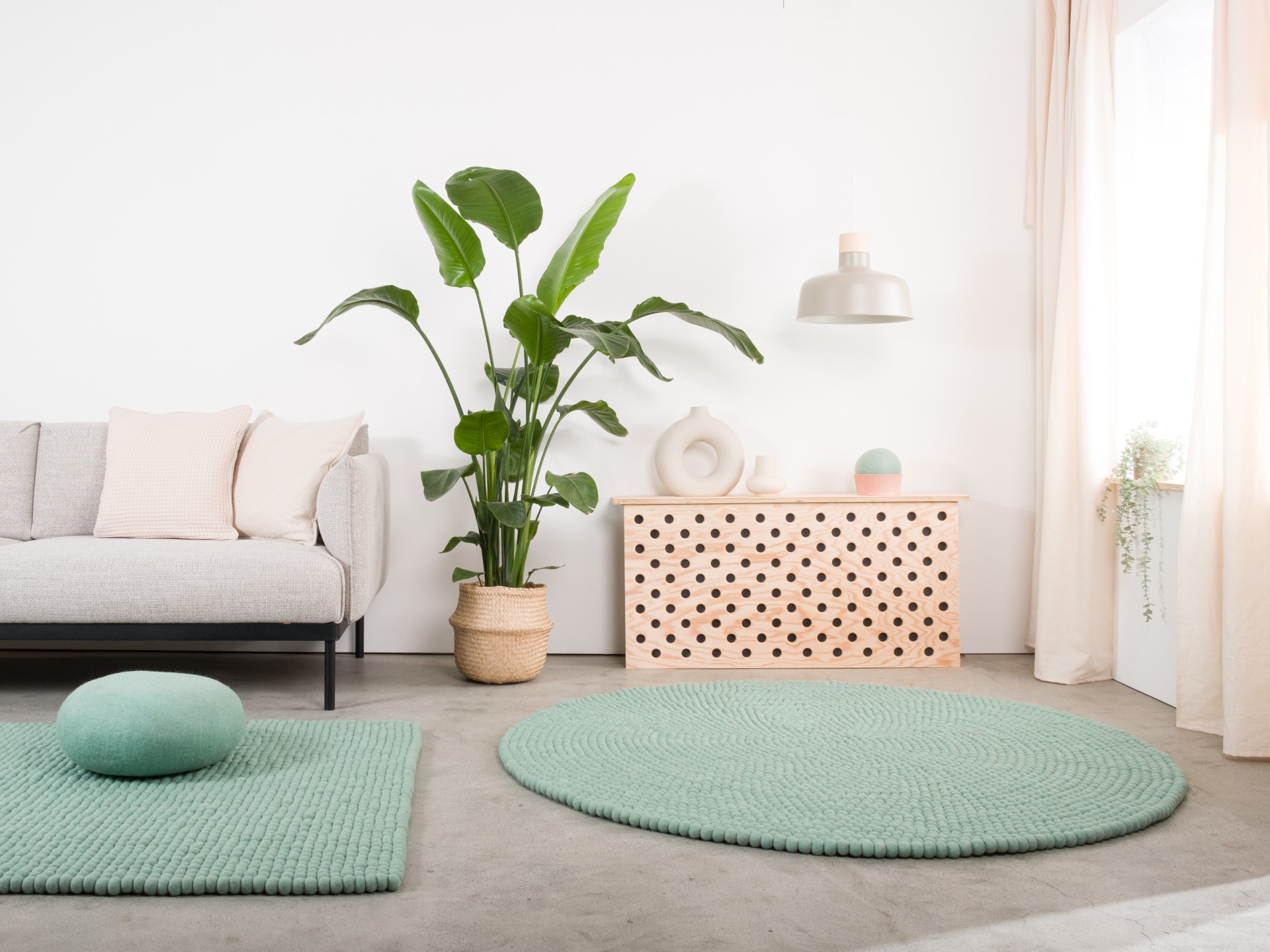 myfelt Fine Filzkugelteppich - 50 cm