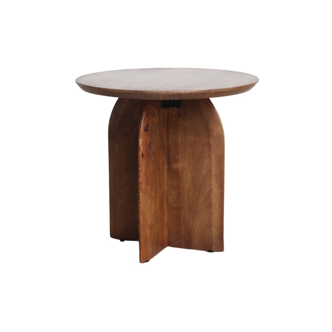 Raw Materials Bullnose Beistelltisch aus Mangoholz Cross