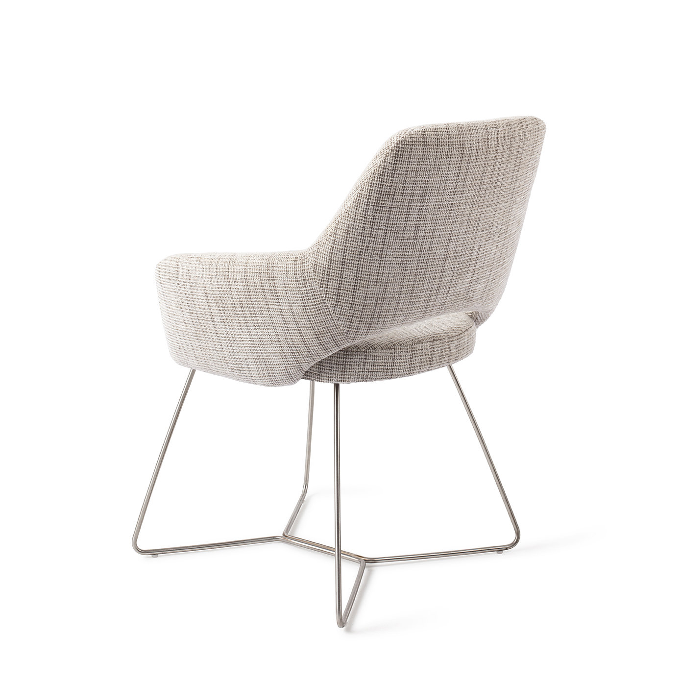 Jesper Home Esszimmerstuhl Yanai Caramel Grid Beehive Stahl