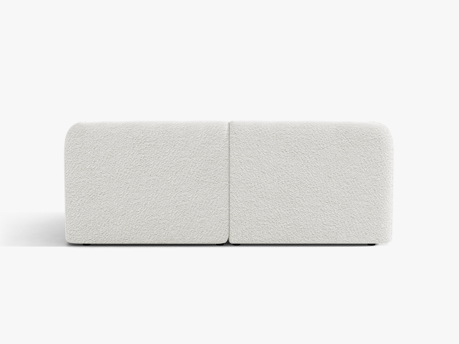 Micadoni Sofa Miley 2-Sitzer Boucle Baloo Weiß