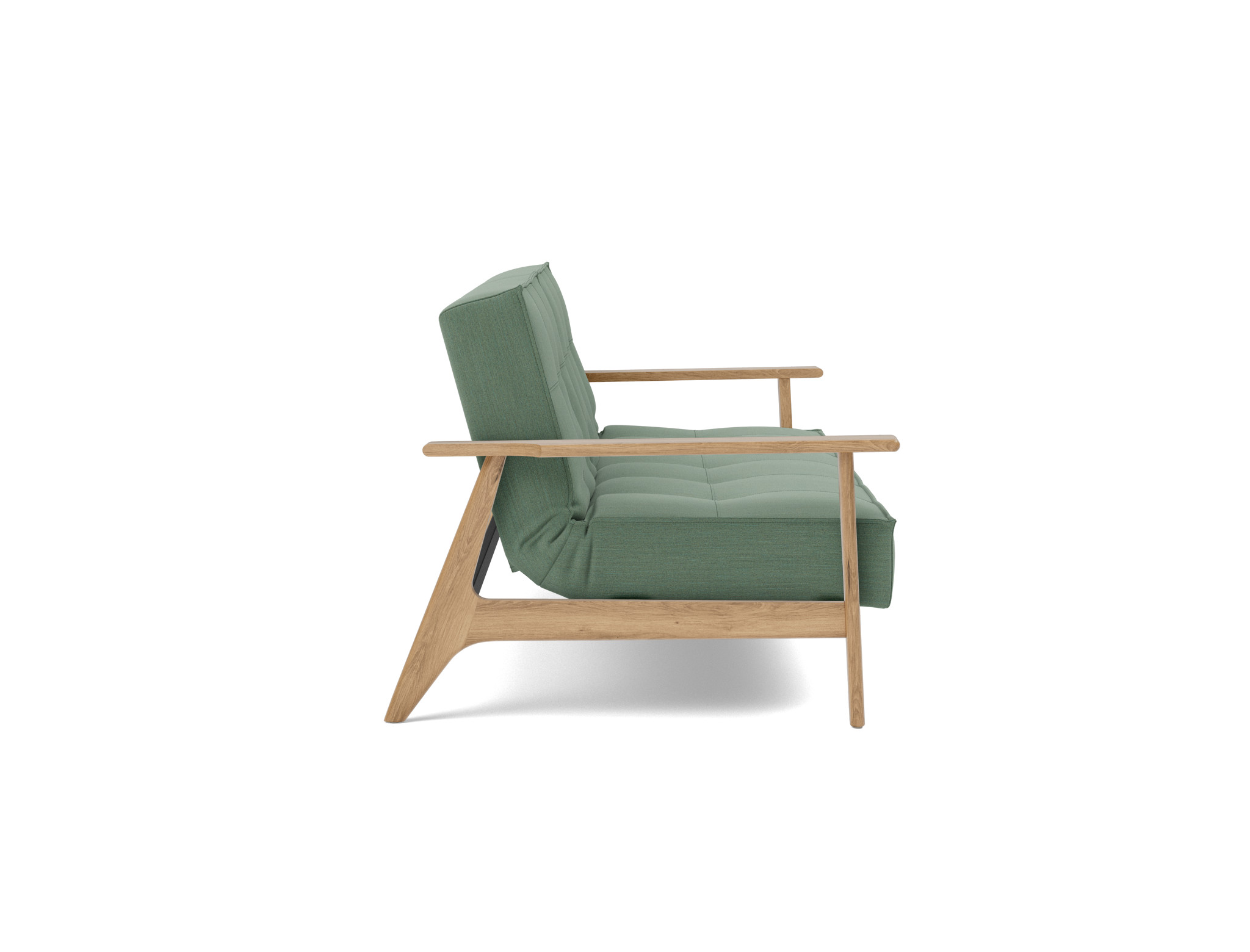Schlafsofa Splitback Frej Flachgewebe Elegance 518-Green