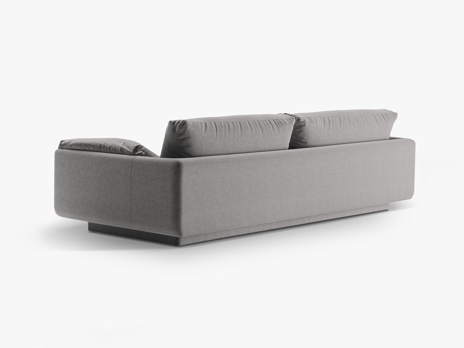 Micadoni Sofa Torino 3-Sitzer Strukturierter Stoff Hellgrau