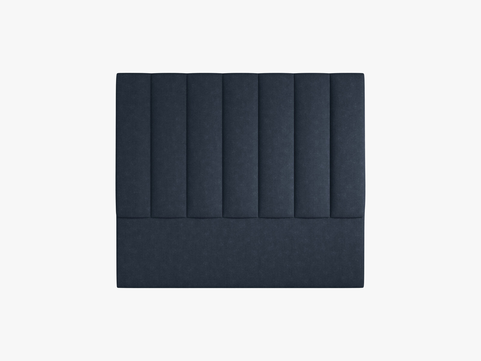 Micadoni Marl Samtiger Kopfteil 140 cm (H 120 cm) Strukturierter Stoff Liberty Marineblau 140x120