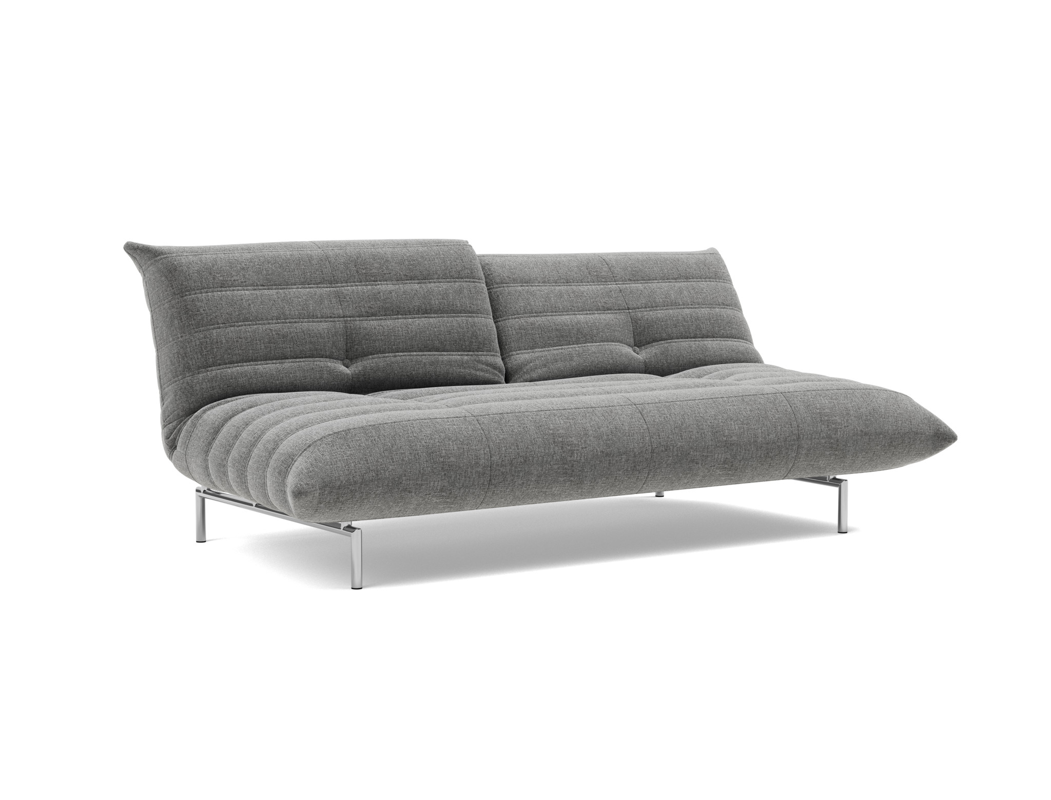 Schlafsofa Mikunjo Strukturierter Stoff Twist 563-Charcoal