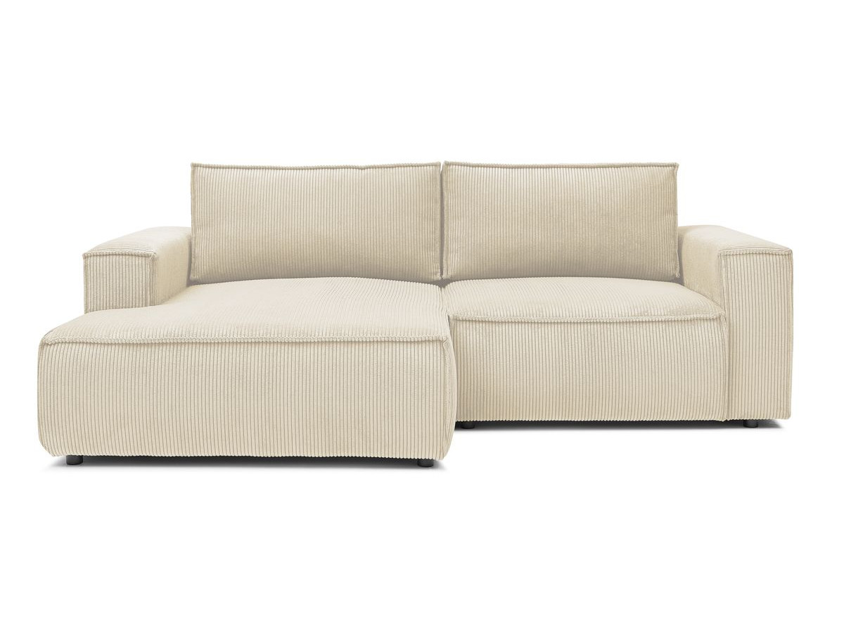 Bobochic Nihad Ecksofa Cordsamt Beige Ecke links