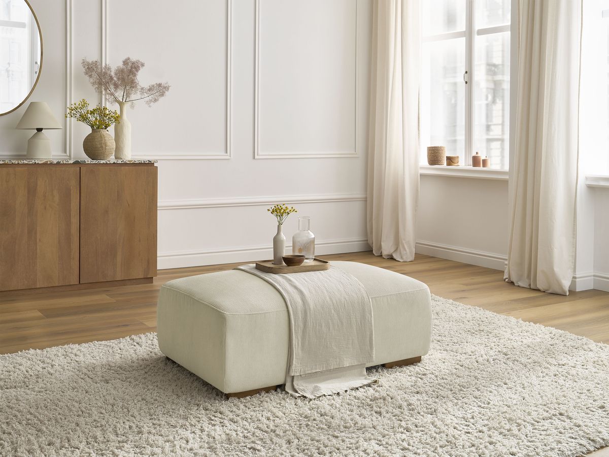 Bobochic Sidonie Pouf Cordsamt Beige