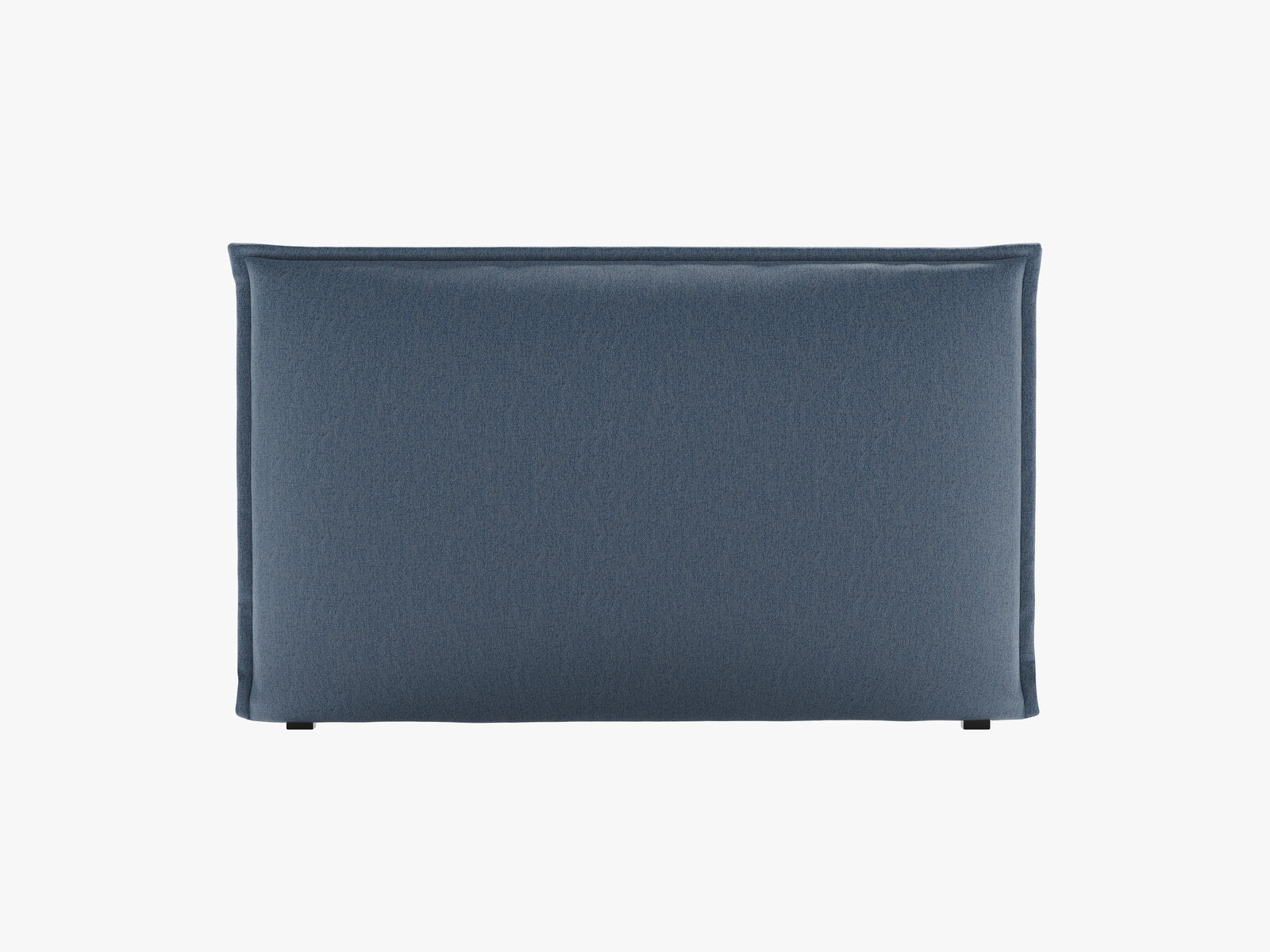 Micadoni Monica Samtiger Kopfteil 140 cm (H 95 cm) Strukturierter Stoff Babel Dunkelblau 200x95
