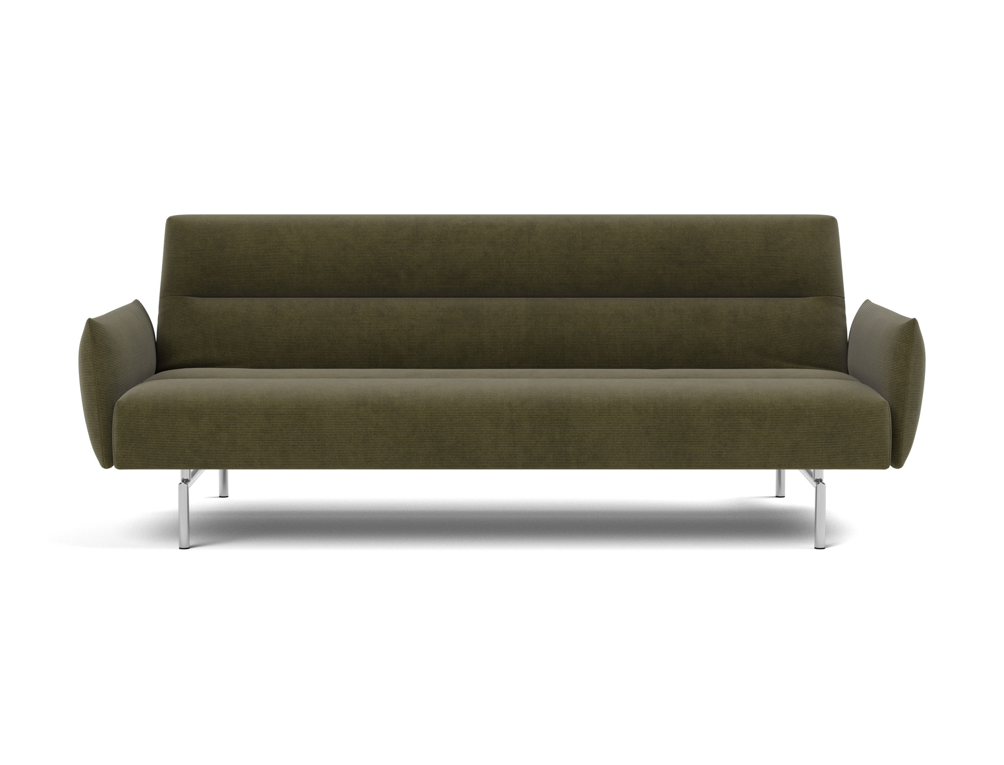 Schlafsofa Jillis mit Armlehnen Kord Cordufine 316-Pine-Green