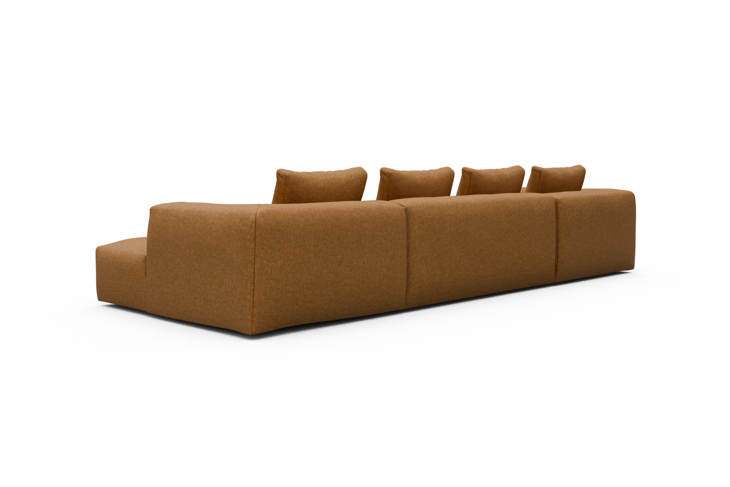 Wohnlandschaft Fred Relax-Ecke links mit 2-Sitzer und Chaiselongue rechts Sama-Cur