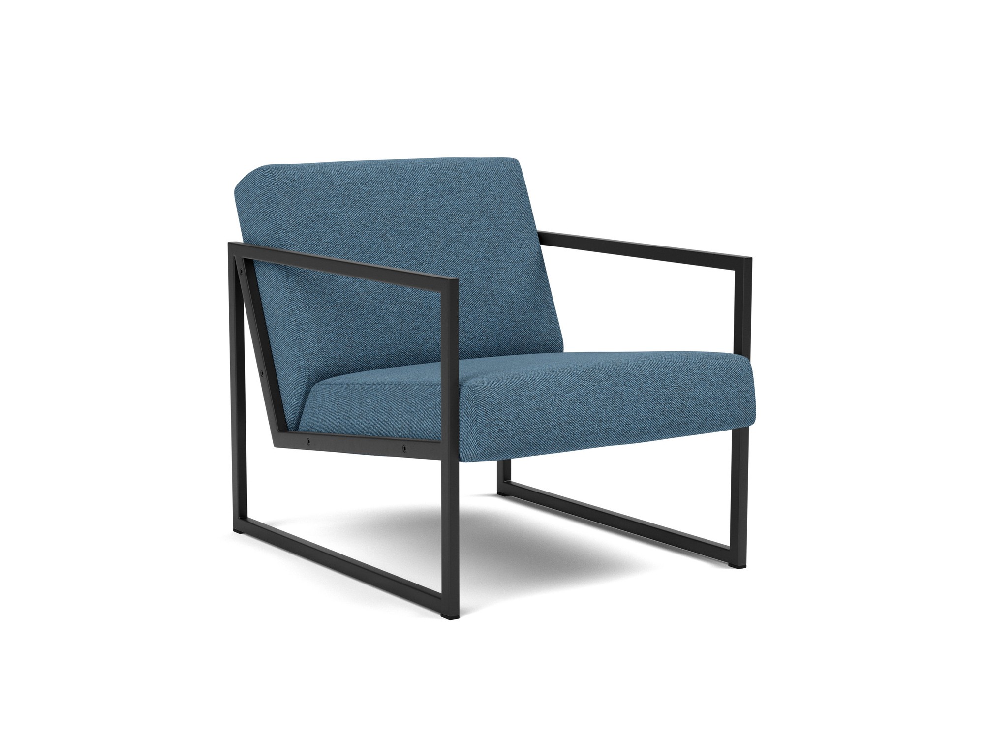 Sessel Vikko mit Armlehnen Strukturierter Stoff Weda 302-Weda-Blue