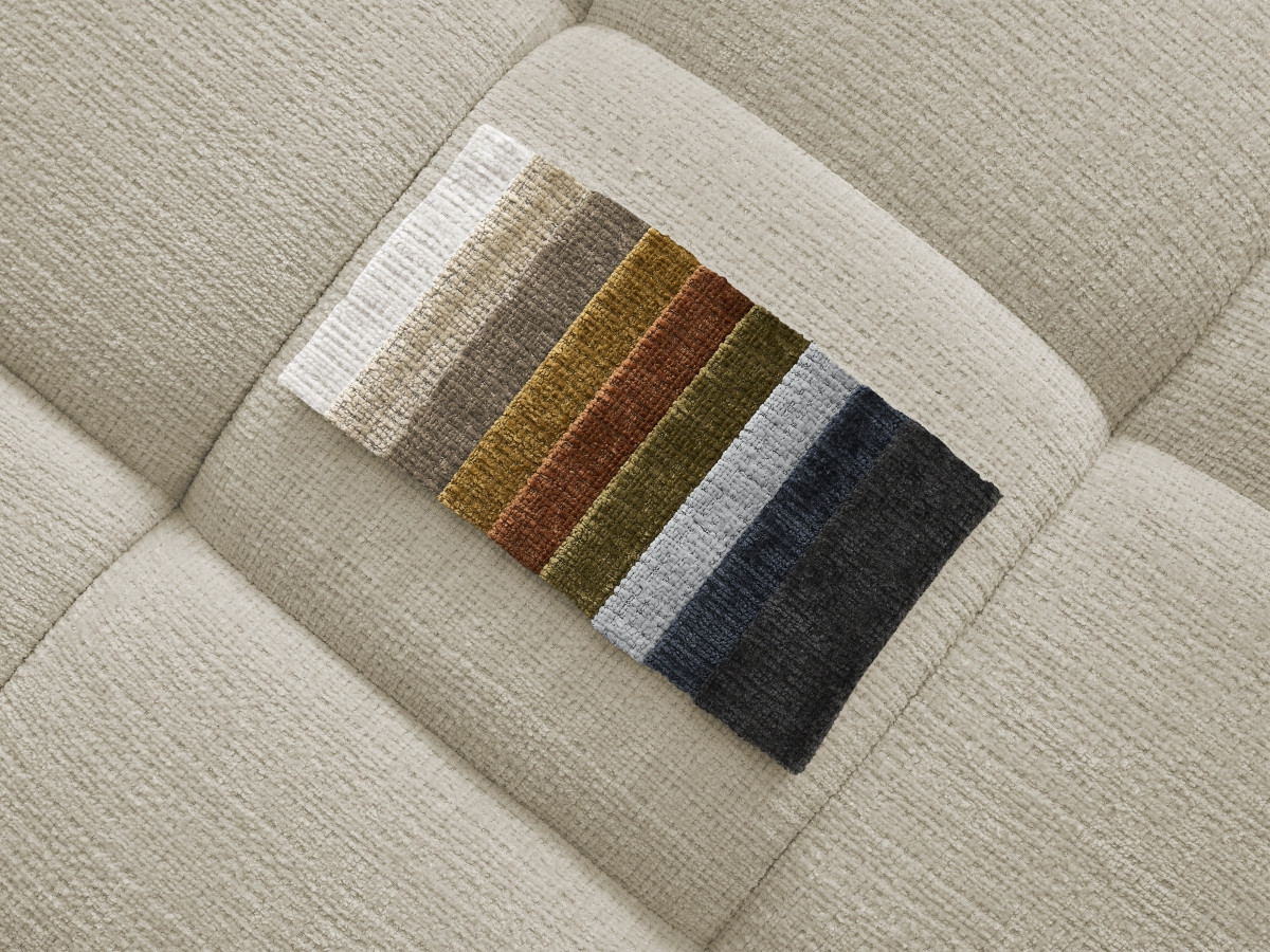 Bobochic Ivane Pouf Strukturstoff Beige
