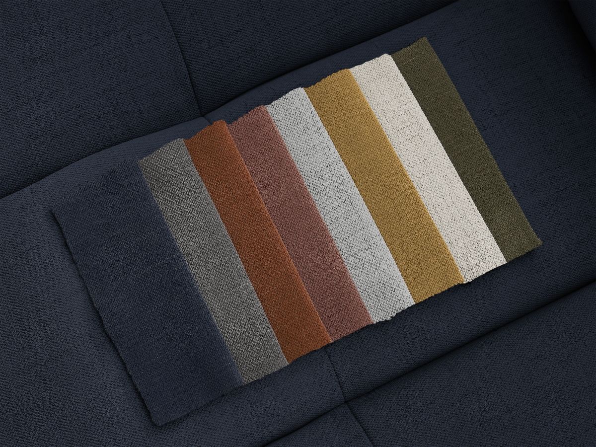 Bobochic Cloud Schlafsofa 3-Sitzer Stoff Dunkelblau