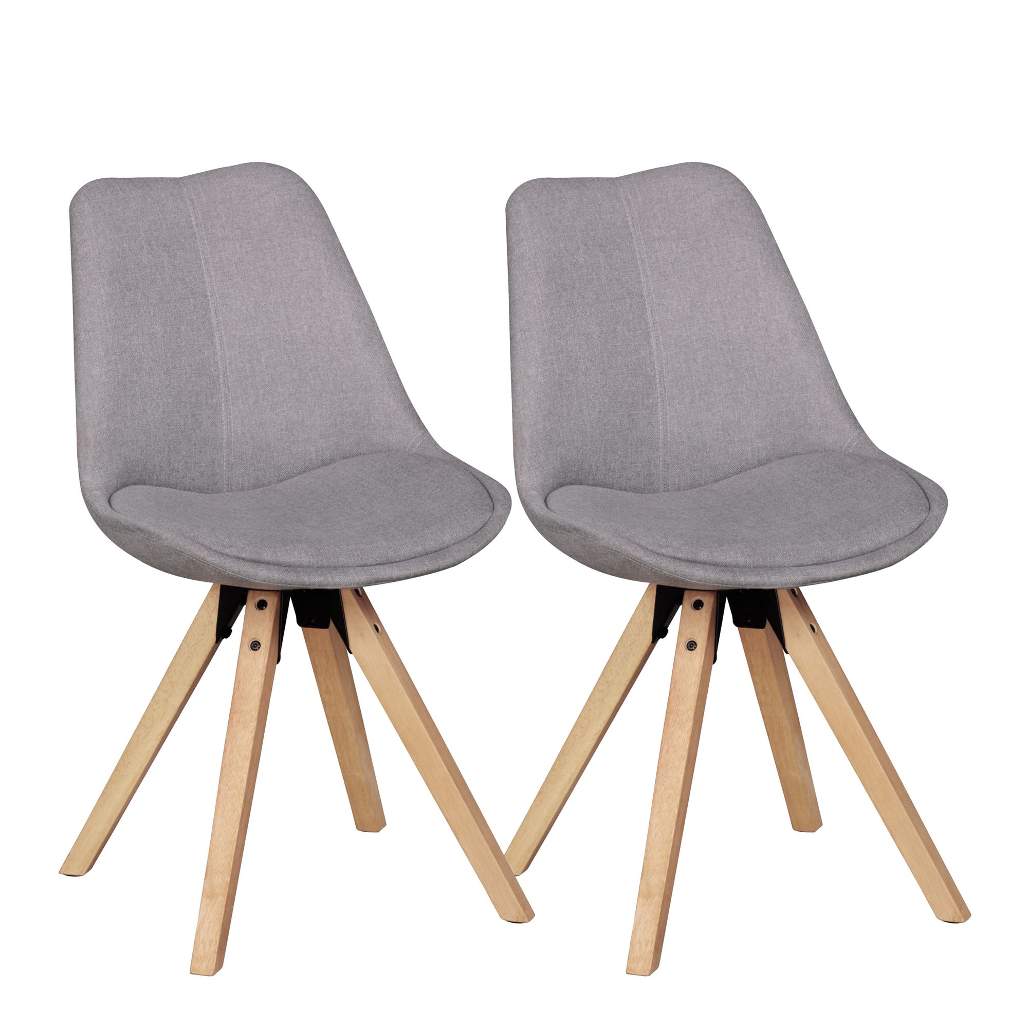 Polsterstuhl Arna Metall Grau 49 × 52 × 87 cm